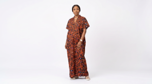 Folake Ankara Botanical Maxi Dress